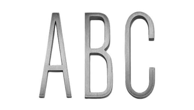 Casted Aluminum Letters