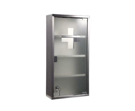 Key Lockable Metal Medicine Cabinet