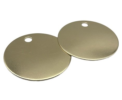 Sheet Metal Brass Round Blank Tags