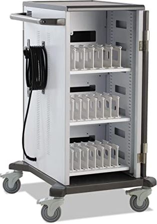 A Mobile Charging Cart With A detachable Shelf