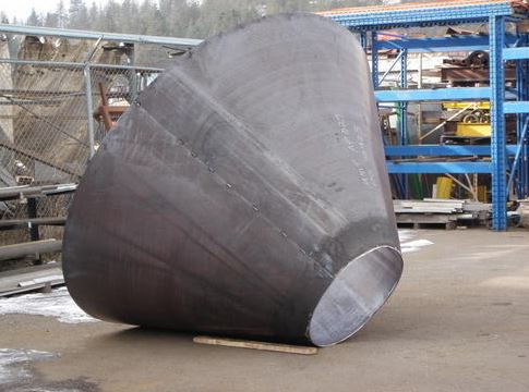 Fabricated sheet metal cone