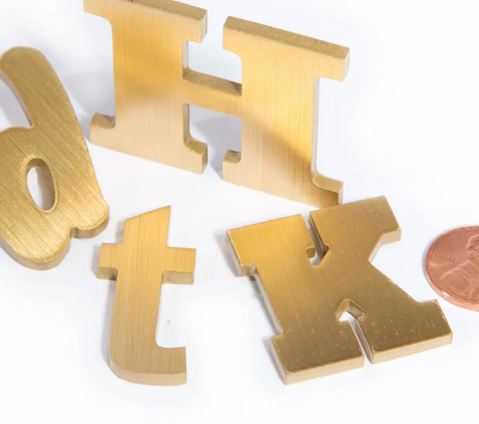  Brass custom metal letters