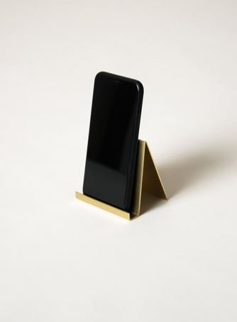 Brass phone stand