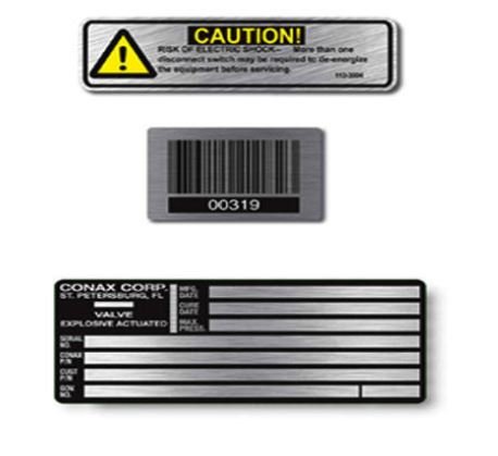Aluminum labels