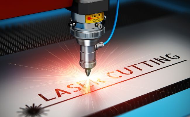 Figure 4 Laser Cutting Aluminum