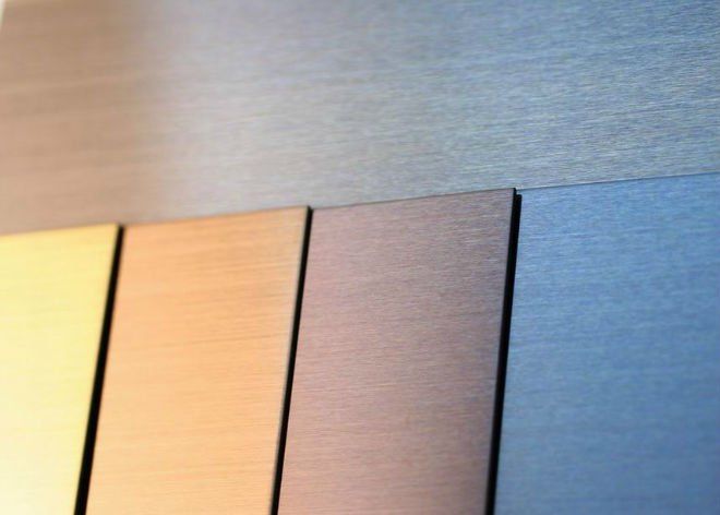 colored stainless steel finishes