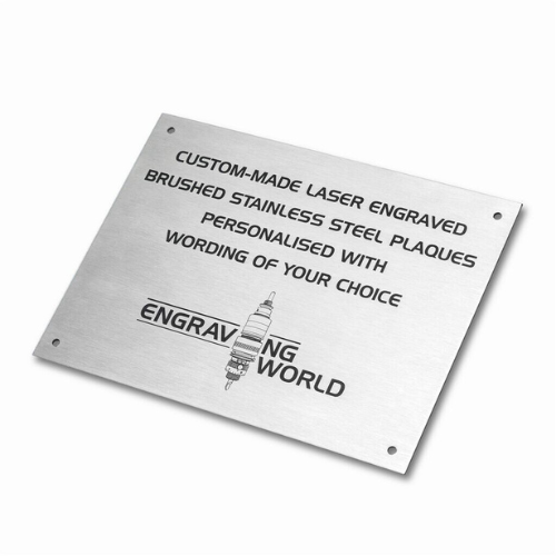 Brushed Stainless Steel Nameplates