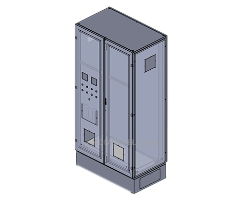 Double Door Enclosure With Viewing Window