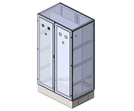 Din Rail Double Door Enclosure