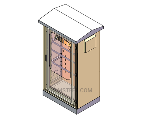 Outdoor Free Standing IP44 Cabinet With Window