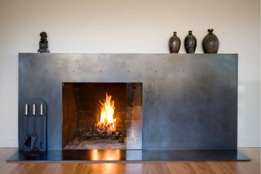 Stainless Steel Fireplace