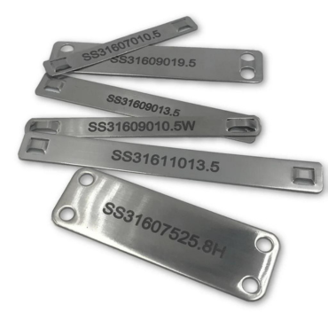 Stainless Steel Metal Laser Cut and Engraved Label & Tag