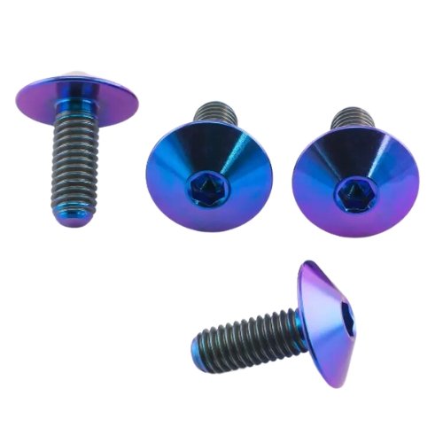 Titanium Steering Purple Countersunk Gr5 Alloy Wheel Bolts